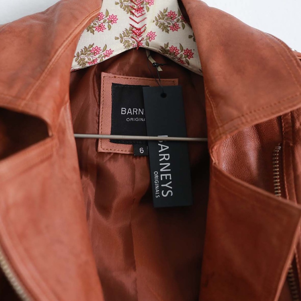 Barneys Originals leather biker jacket - Picture 3 of 6